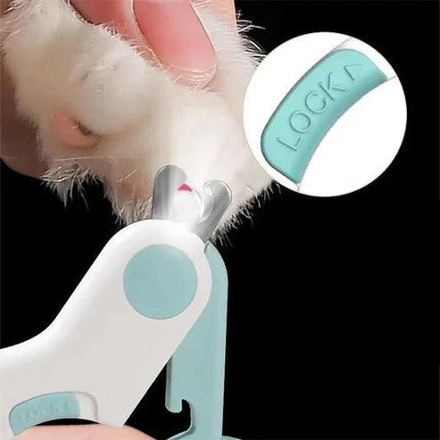 Ergonomic Pet Nail Clipper with Built-in Light – Best Dog and Cat Nail Clippers for Precise Grooming and Comfort Grip