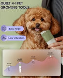 4 in 1 Quiet Cordless Dog Paw Trimmer & Nail Grinder