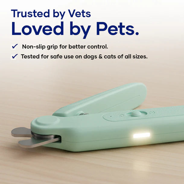 Nail Clipper & Grinder – Safe, Gentle & Precise Grooming for Dogs & Cats | LED Light, Low Noise, Easy-to-Use